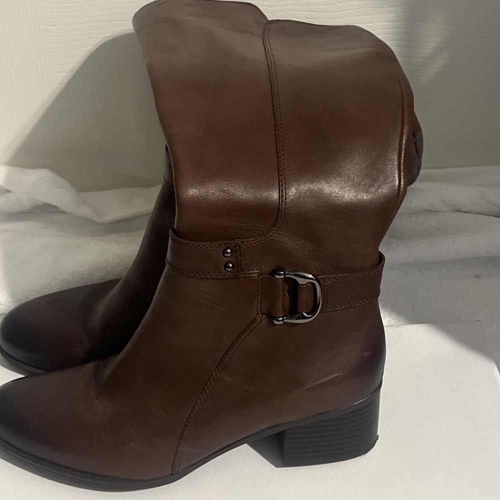 Naturalizer Kalona  Winter Tall Boot, Chocolate  8M Preowned